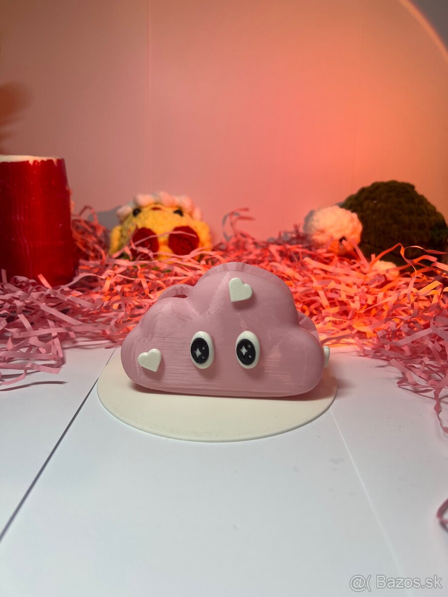 Ružový obláčik – držiak na drobnosti ☁️💖 - 7