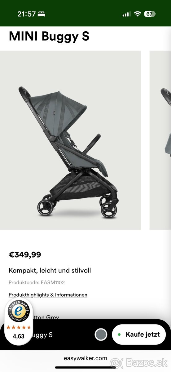 Mini cooper by Easywalker ( vhodný na palubu lietadla) - 7