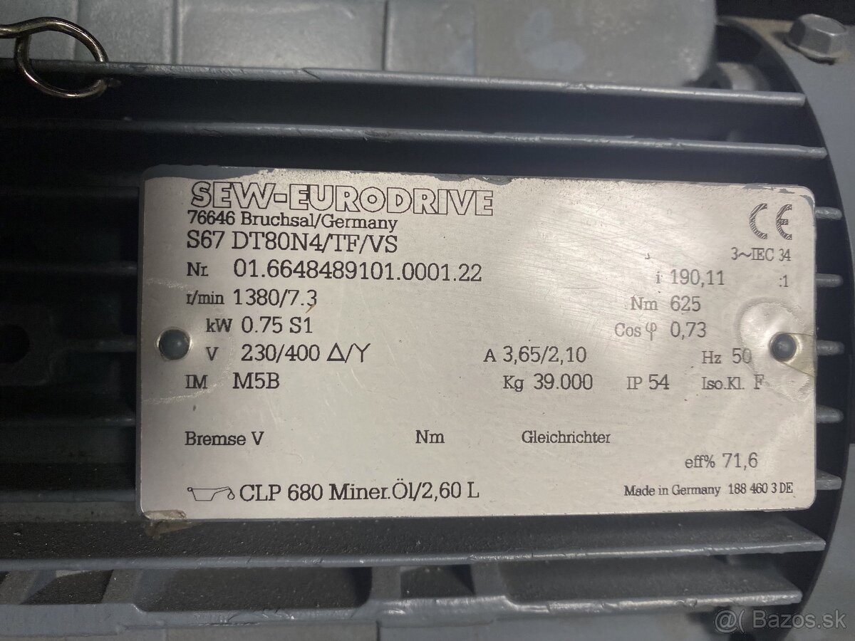 Motor s prevodovkou SEW - 7