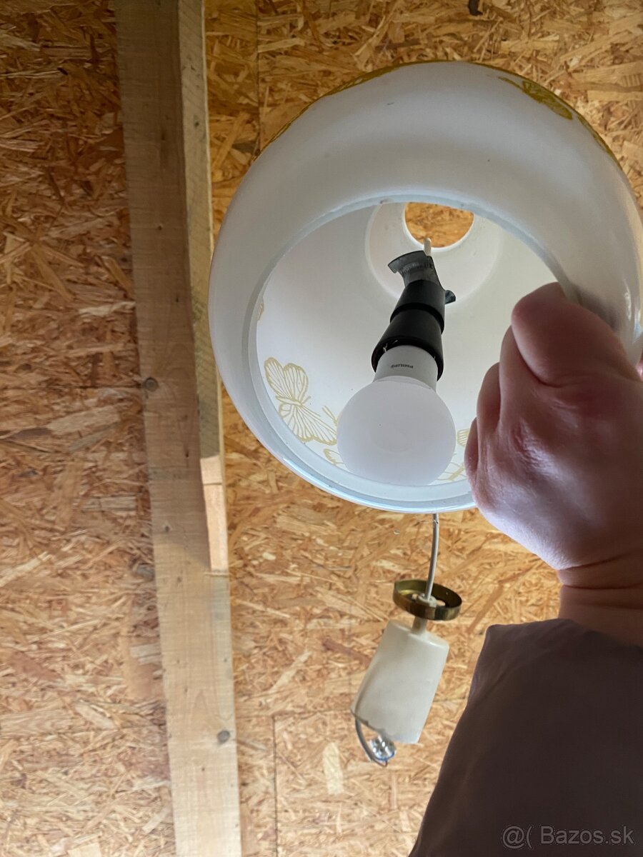 Predám retro sklenený luster - 7