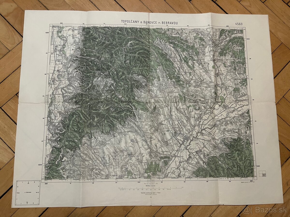 10 x mapy Slovenska, 30te roky - 7