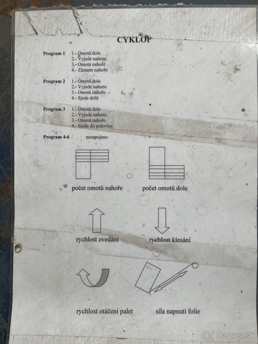 Paletový ovíjací stroj Cyklop GL 110 – stretch balička - 7