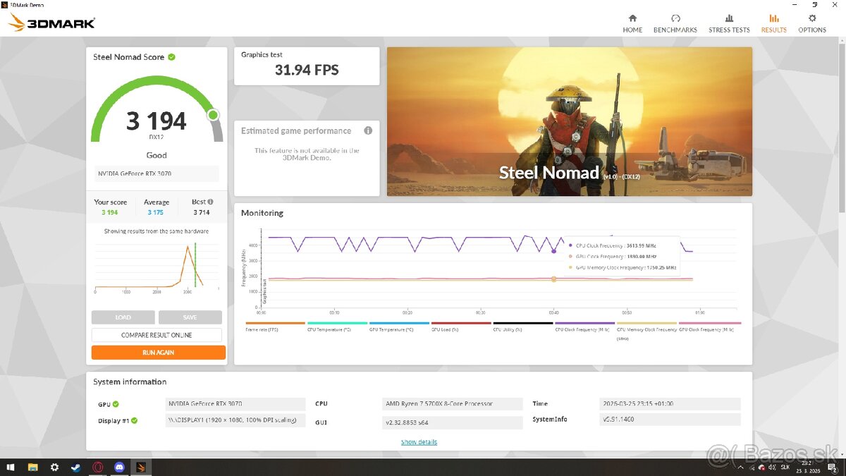 Gigabyte RTX 3070 EAGLE 8GB - 7