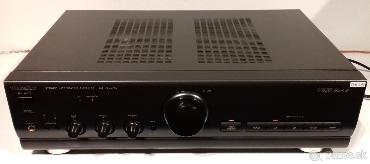 190W zosilnovac TECHNICS SU-V620 Mark 2, vyroba JAPAN, AZ31 - 7