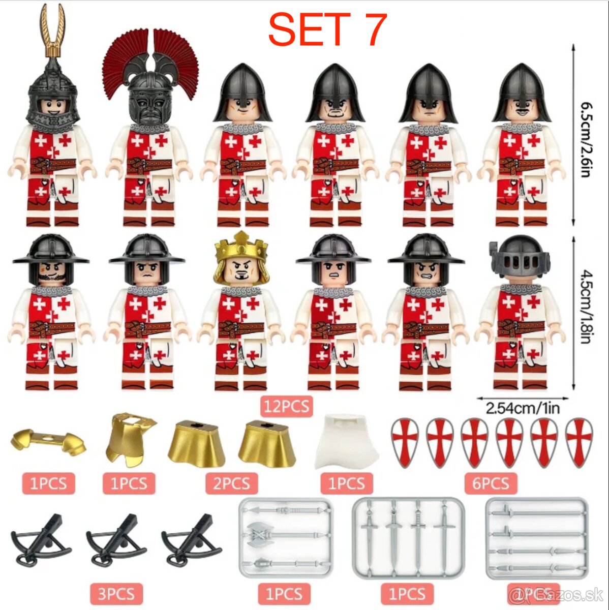 Figúrky Rytieri 5 - typ lego, nové, nehrané - 7