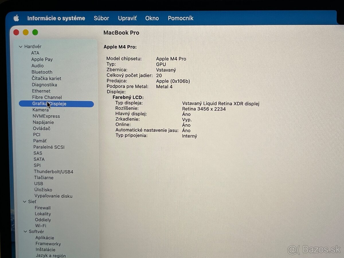 MacBook Pro 16" M4 Pro 14C CPU 20C GPU 48GB RAM 512GB CITAJ - 7