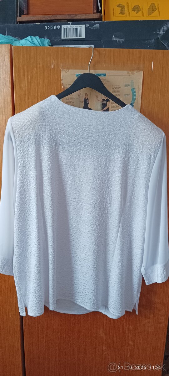 Biele dámske blúzky - 7