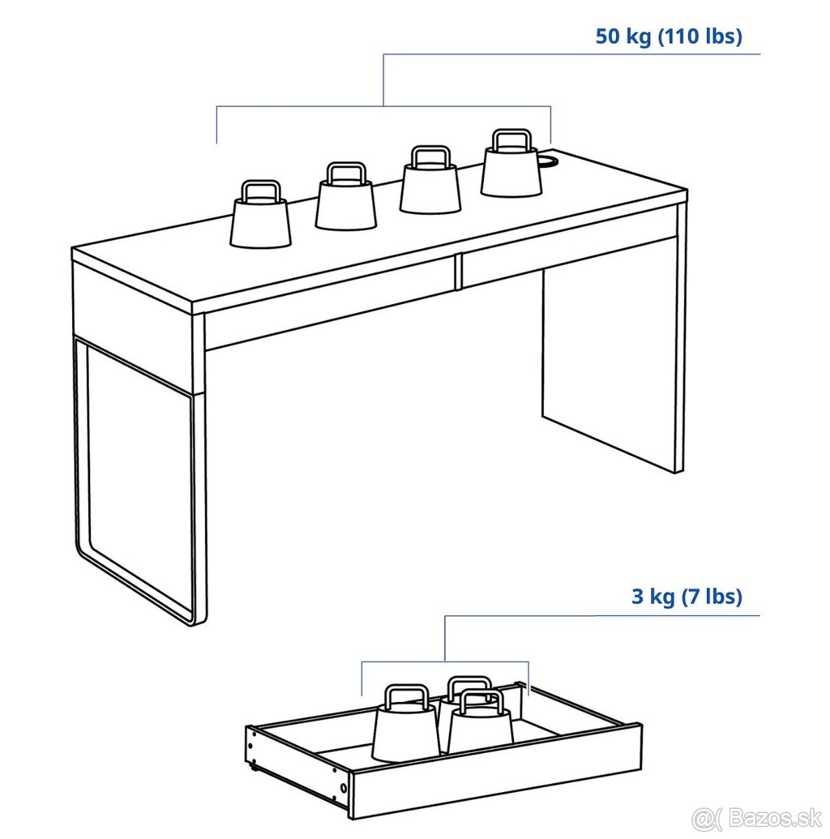 Písací stolík Ikea - 7