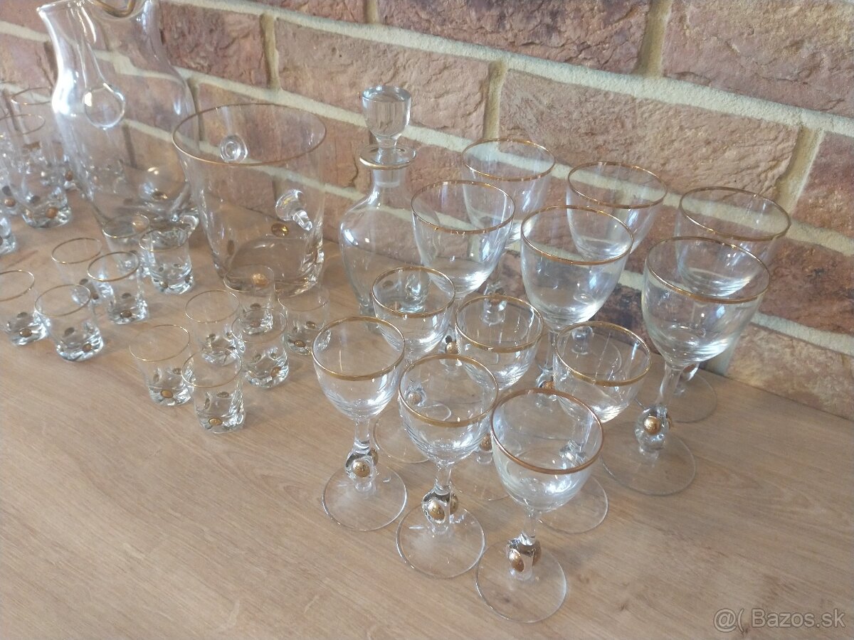 poháre zlatý jano,zlatá zuzana, karafa, džbán, nádoba na ľad - 7