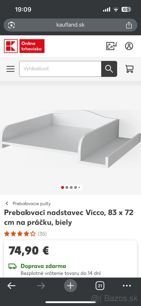 Prebalovací nadstavec na práčku 60cm - 7