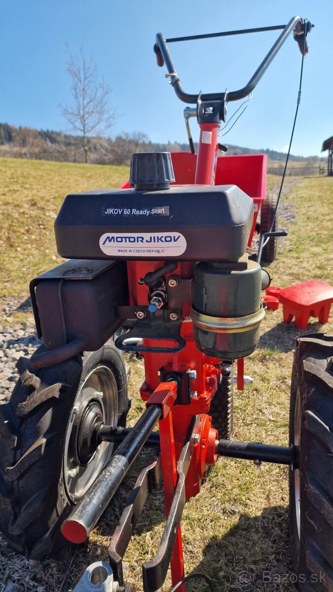 Malotraktor, bubnová kosačka VARI motor JIKOV - 7