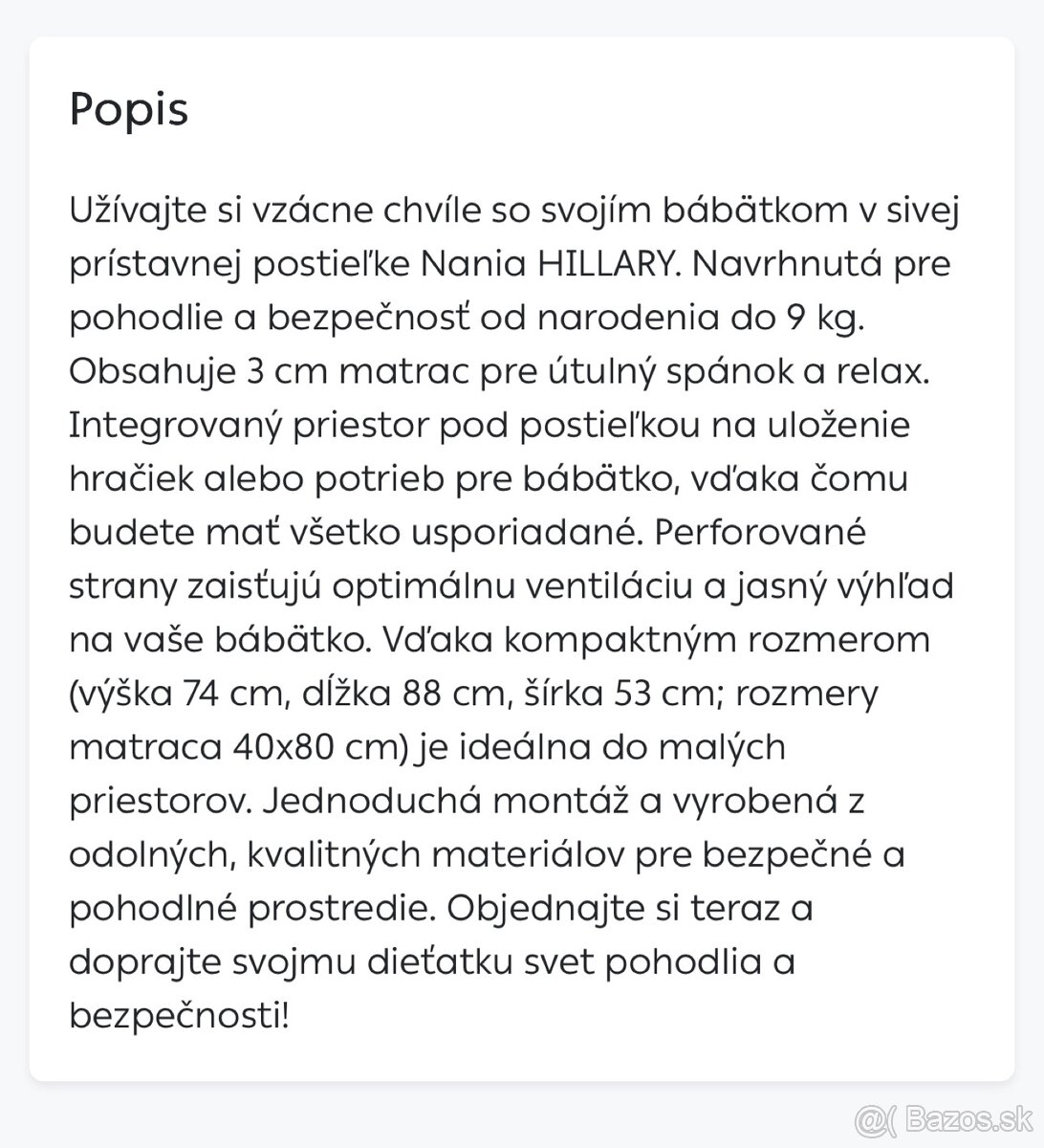 Detská postielka - 7