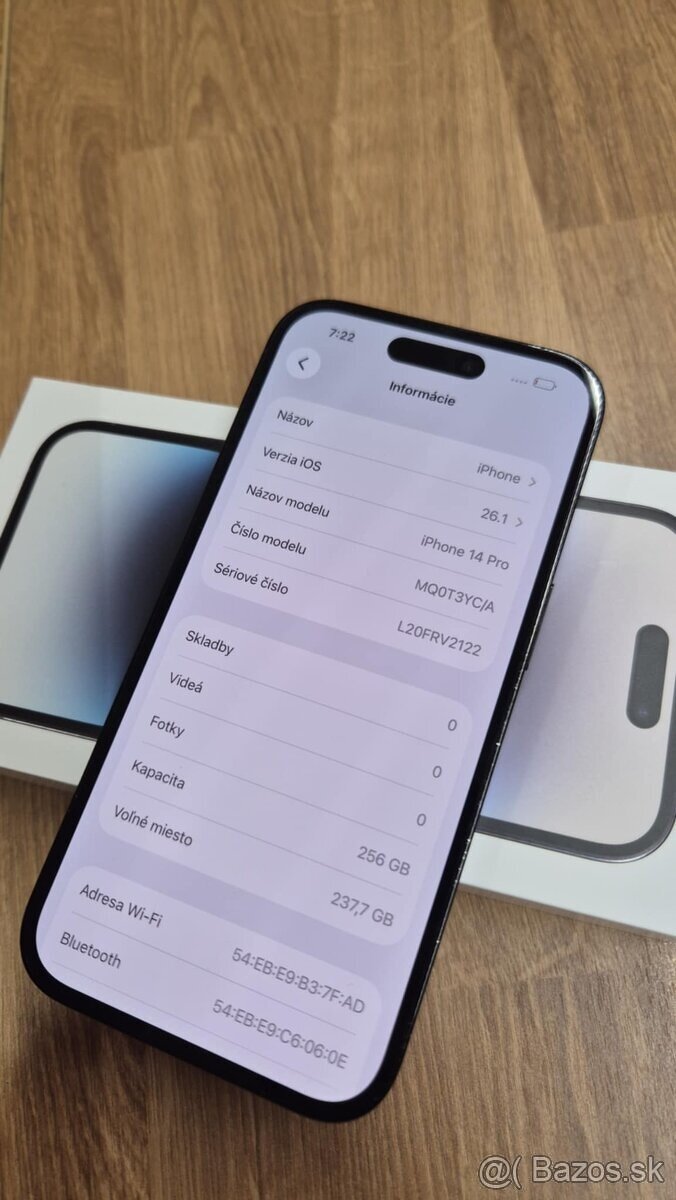 predám Apple Iphone 14 PRO 256gb, space black - 7