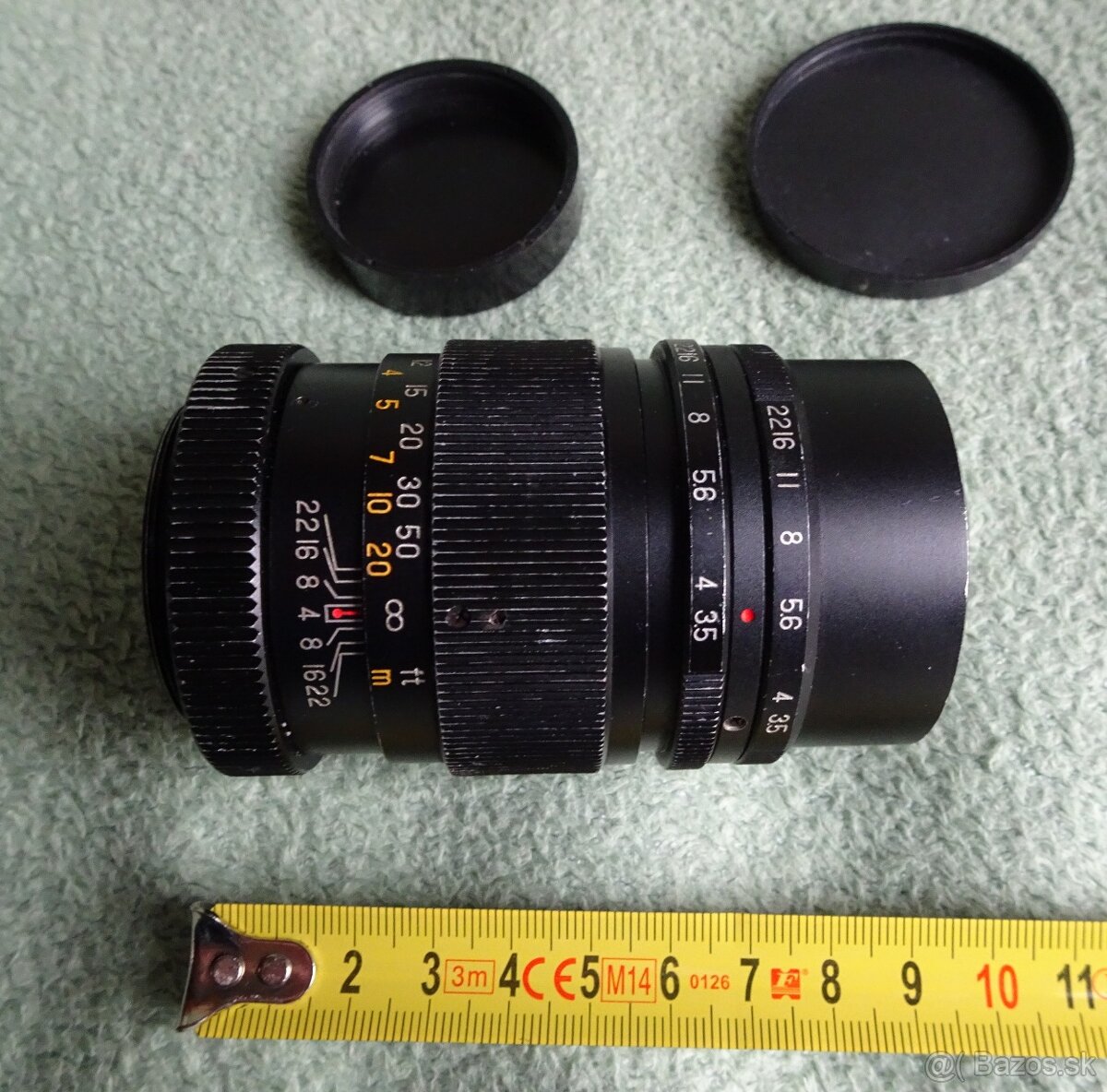 Predám manuál. objektív HANIMAR 135mm so závitom M42 - 7