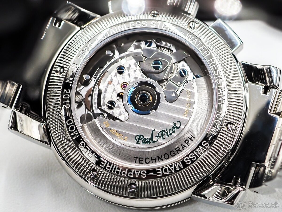 Paul Picot, model Technograph, originál hodinky / Netklé / - 7
