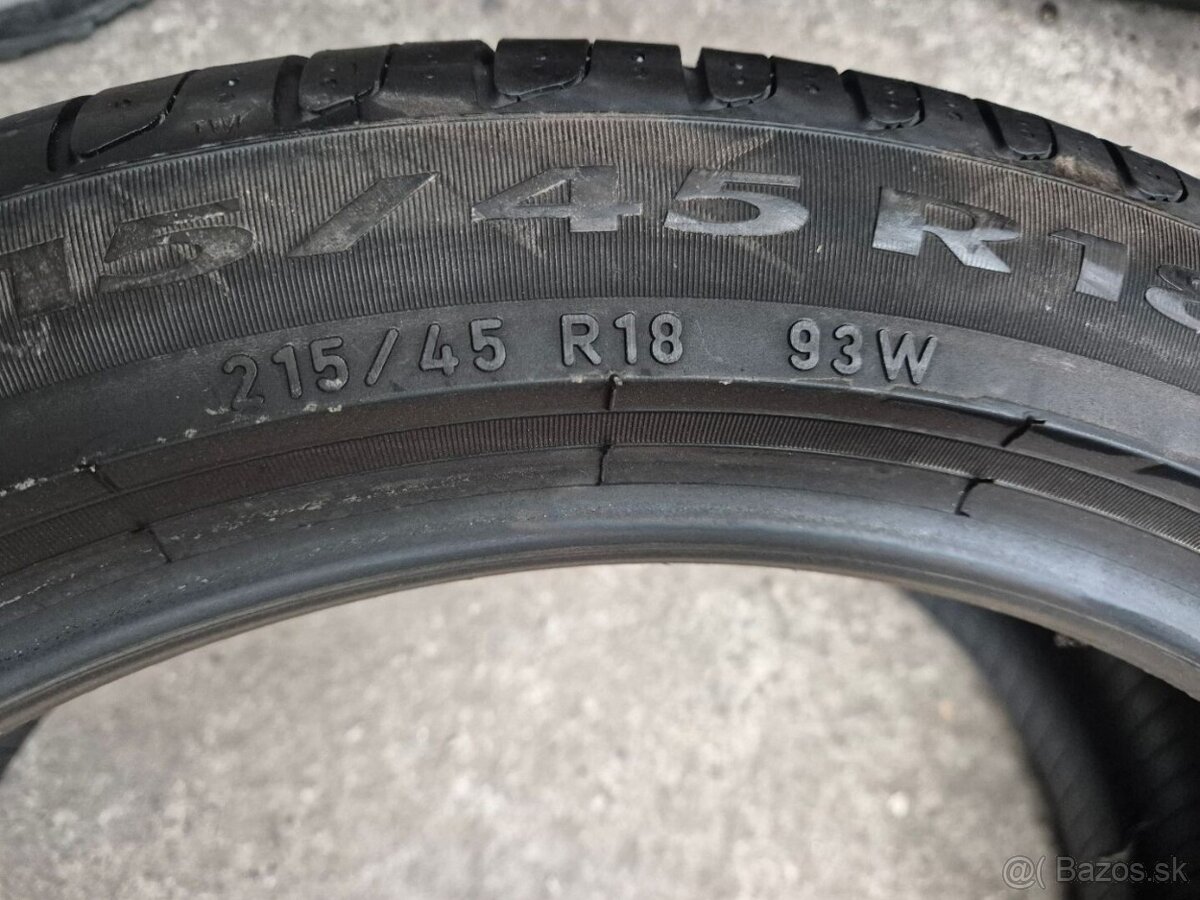 215/45 r18 letné 4 ks PIRELLI DOT2019 - 7