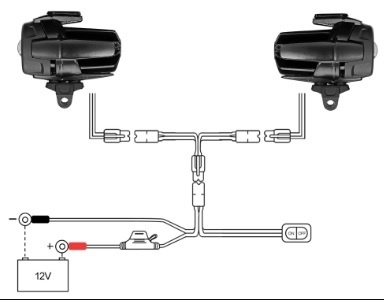 Prídavné svetlá na motorku/štvorkolku/kolobežku - 7