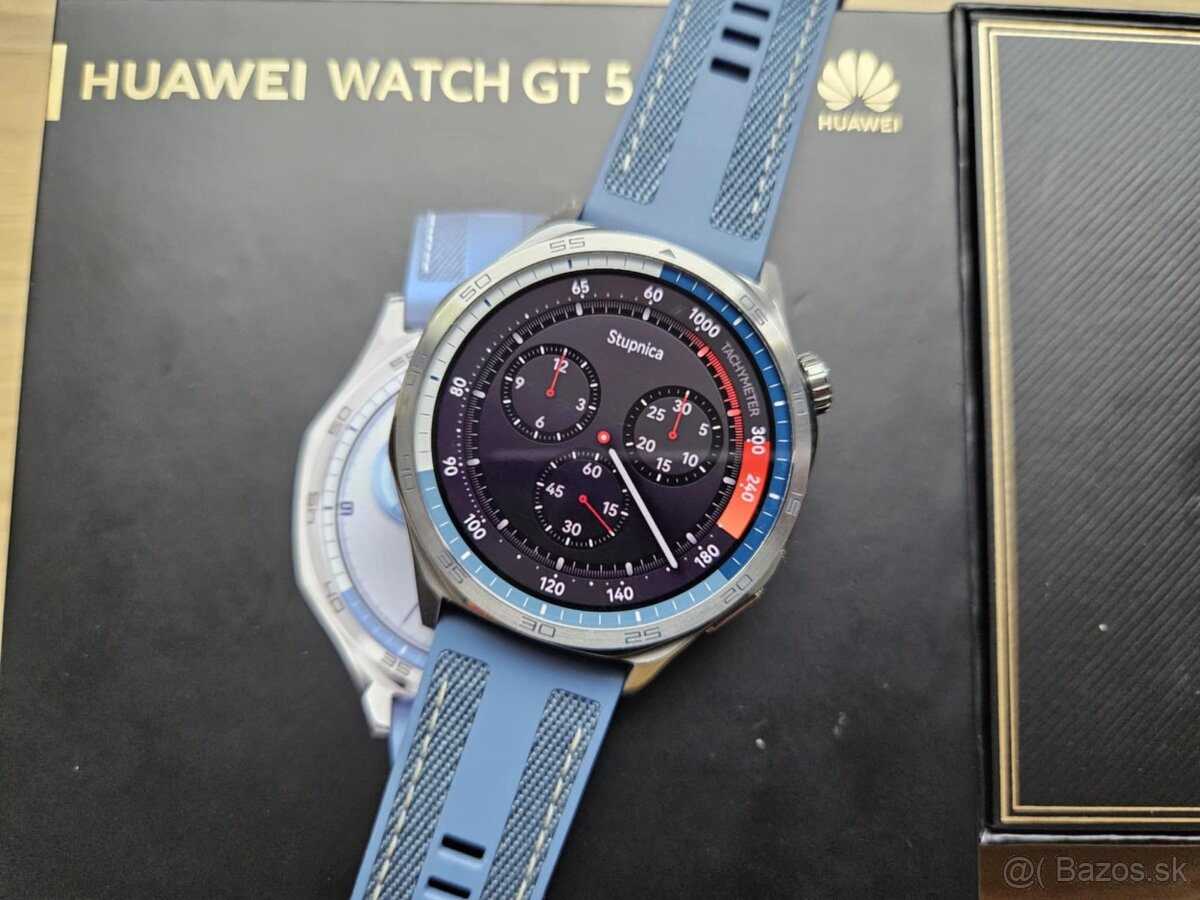 Huawei Watch GT 5 46mm Blue - modre, ako nove, zaruka - 7
