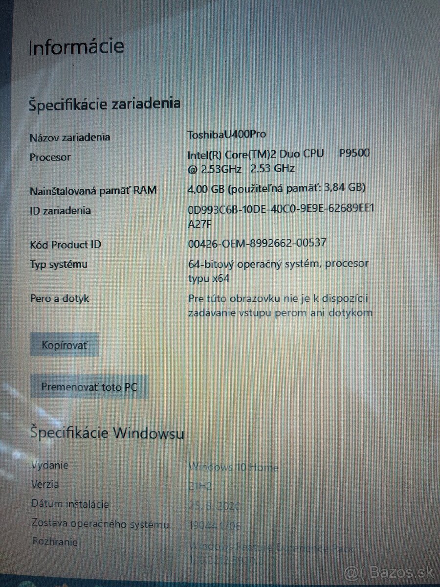 Toshiba Satellite Pro U400-150 - 7