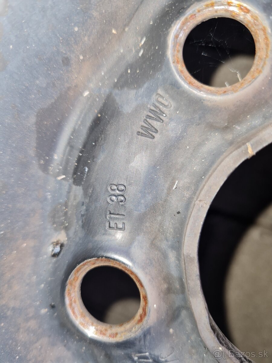 Predám plechové disky 5x100 6j r15 et38 - 7