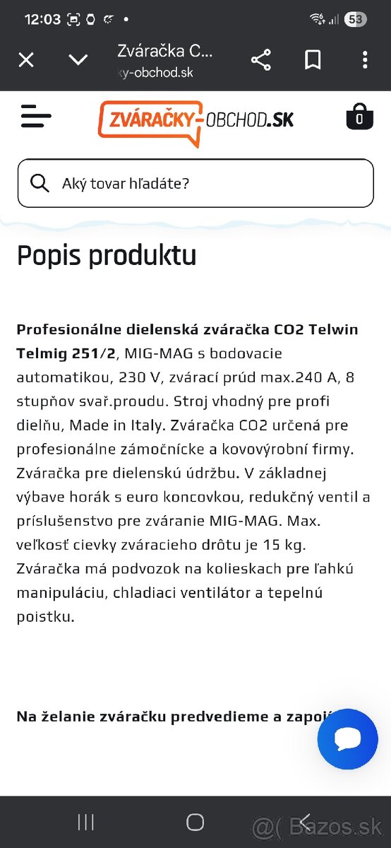 Predám profesionálnu Co2 zvaračku - 7