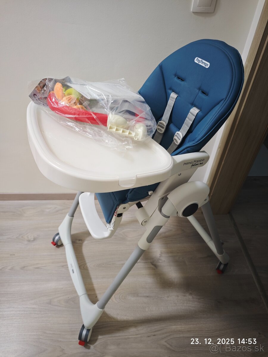 Detská stolička Peg Pérego Prima papa, top stav - 7