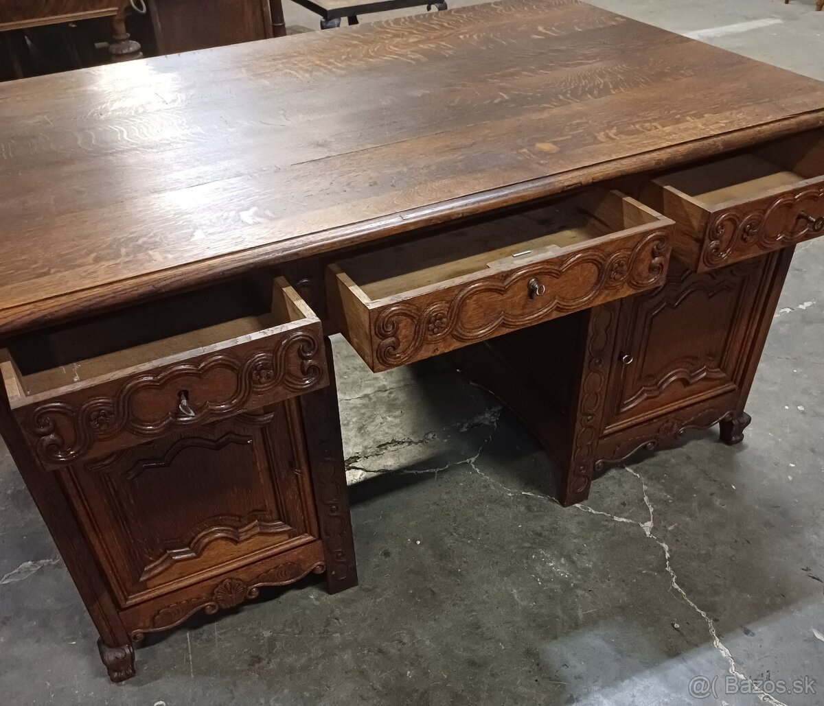 Starožitný pisací stôl - 7