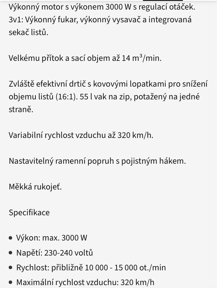 Fúkar a vysávač lístia v jednom - 7