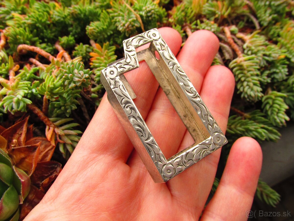 Strieborné púzdro na zapalovač, Ag 835 - 7