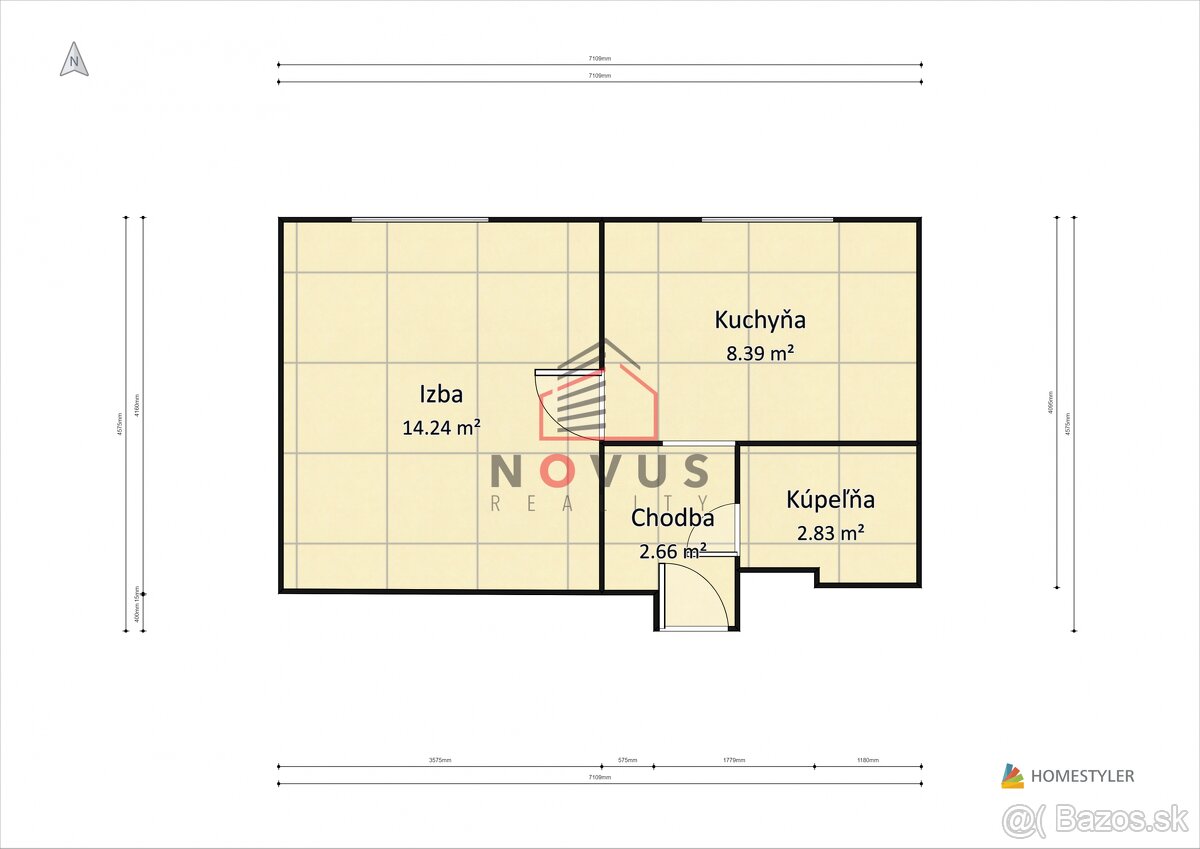 Na prenájom 1 izbový byt, 34 m2, Bratislavská, Dubnica nad V - 7