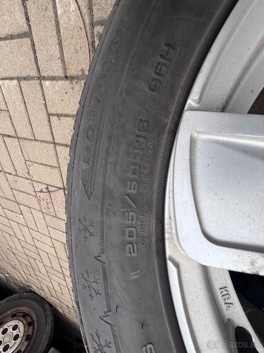 Zimná sada kolies R16 na VW Sharan - 7