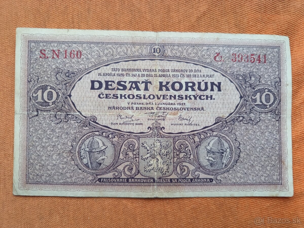 Bankovky ČSR - 25 - 7