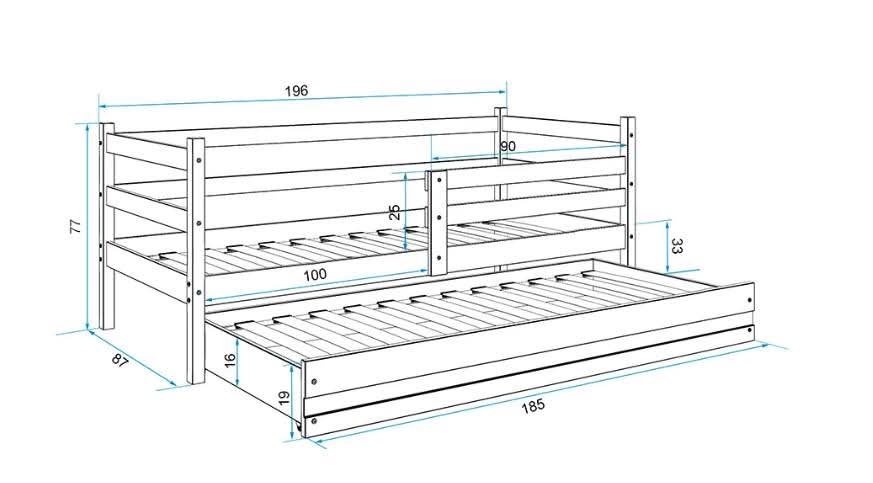 Univerzálna posteľ s prístelkou - 7