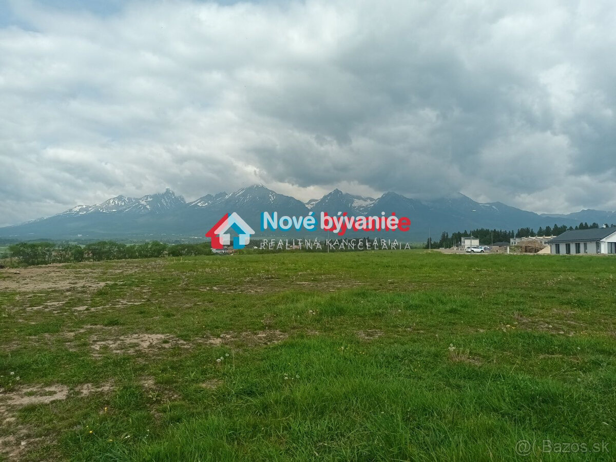 MLYNICA IBV Pod lesom, stavebný , výhľad Vysoké Tatry - More
