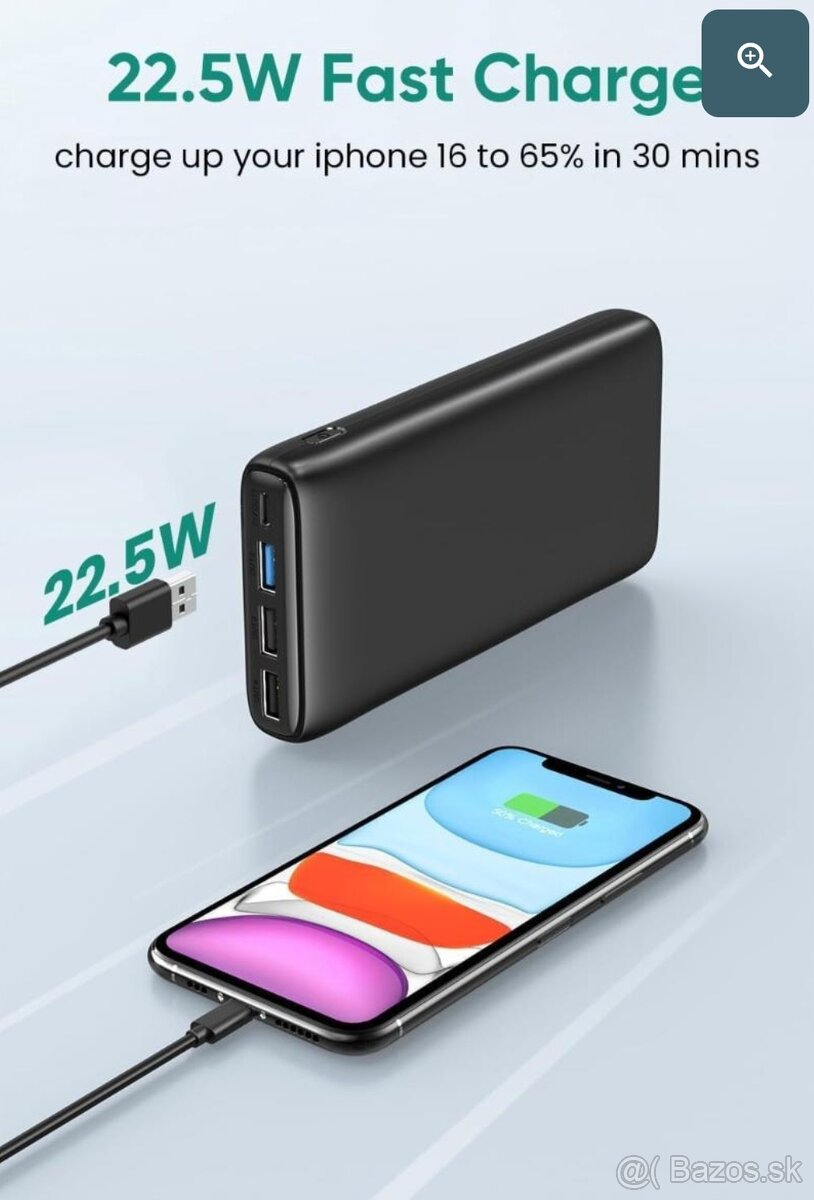 NOVÁ Powerbanka 26800mAh s vysokou kapacitou 22,5W - 7
