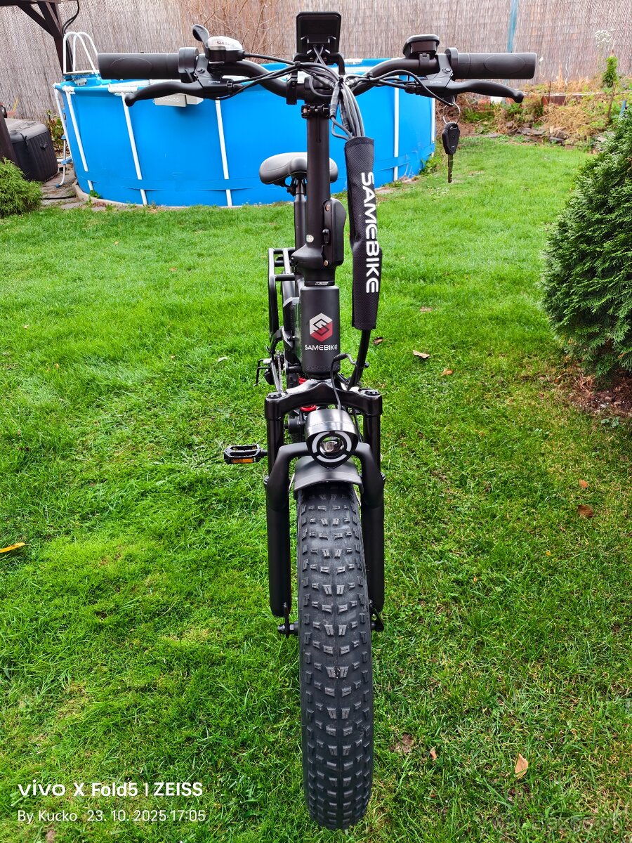 Skladací fat ebike Samebike 20x4.0",750W,15Ah,45km/h,100km - 7