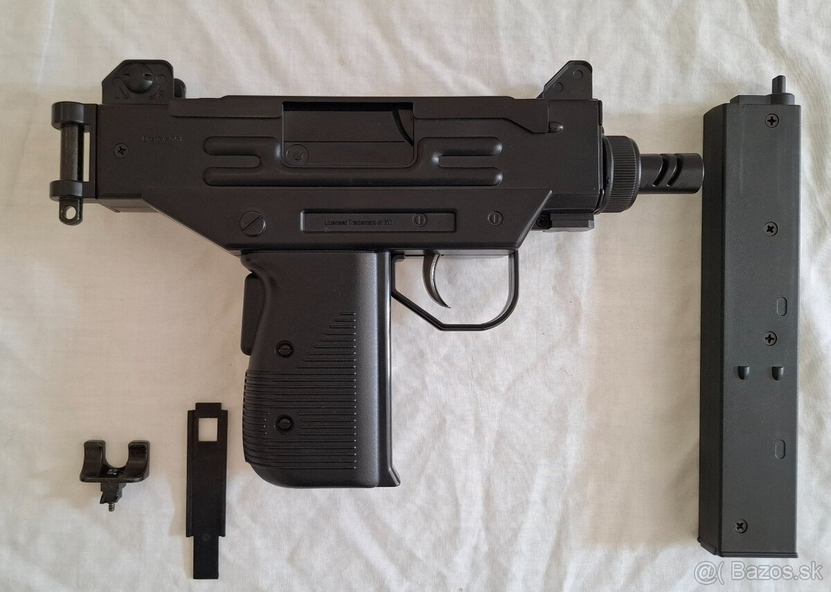 Samopal IWI UZI, pružinová pištoľ, naťaho. páka odlomená - 7