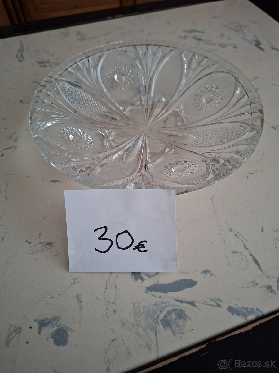 Krištálové a sklenené poháre, misy a misky - 7