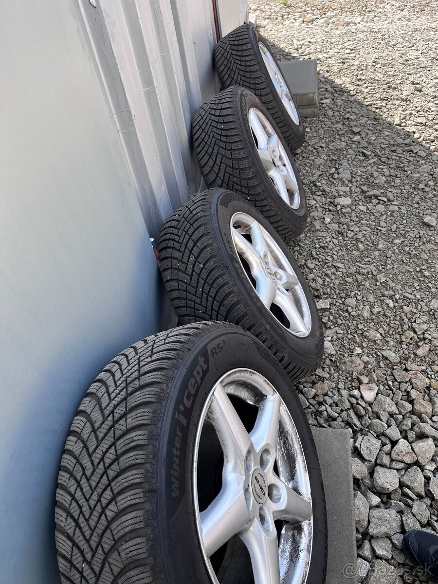 hliníkové disky + zimne pneu VW group, skoda audi 215/60 R16 - 7