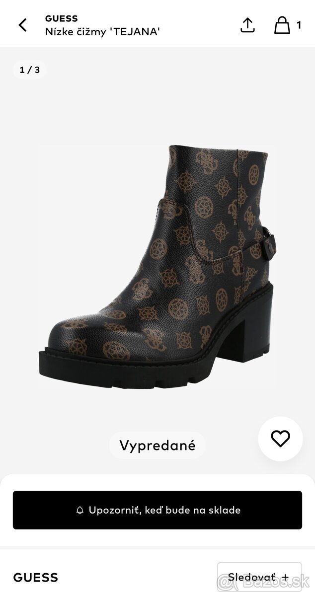 Čižmy GUESS nové nenosené v.37 - 7