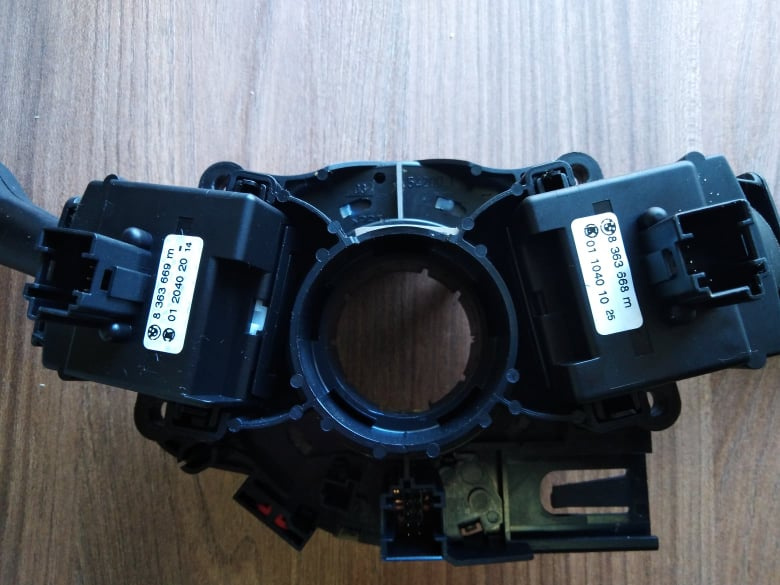 BMW X3 E83 páčky svetiel, smeroviek s BC krúžkom volantu - 7