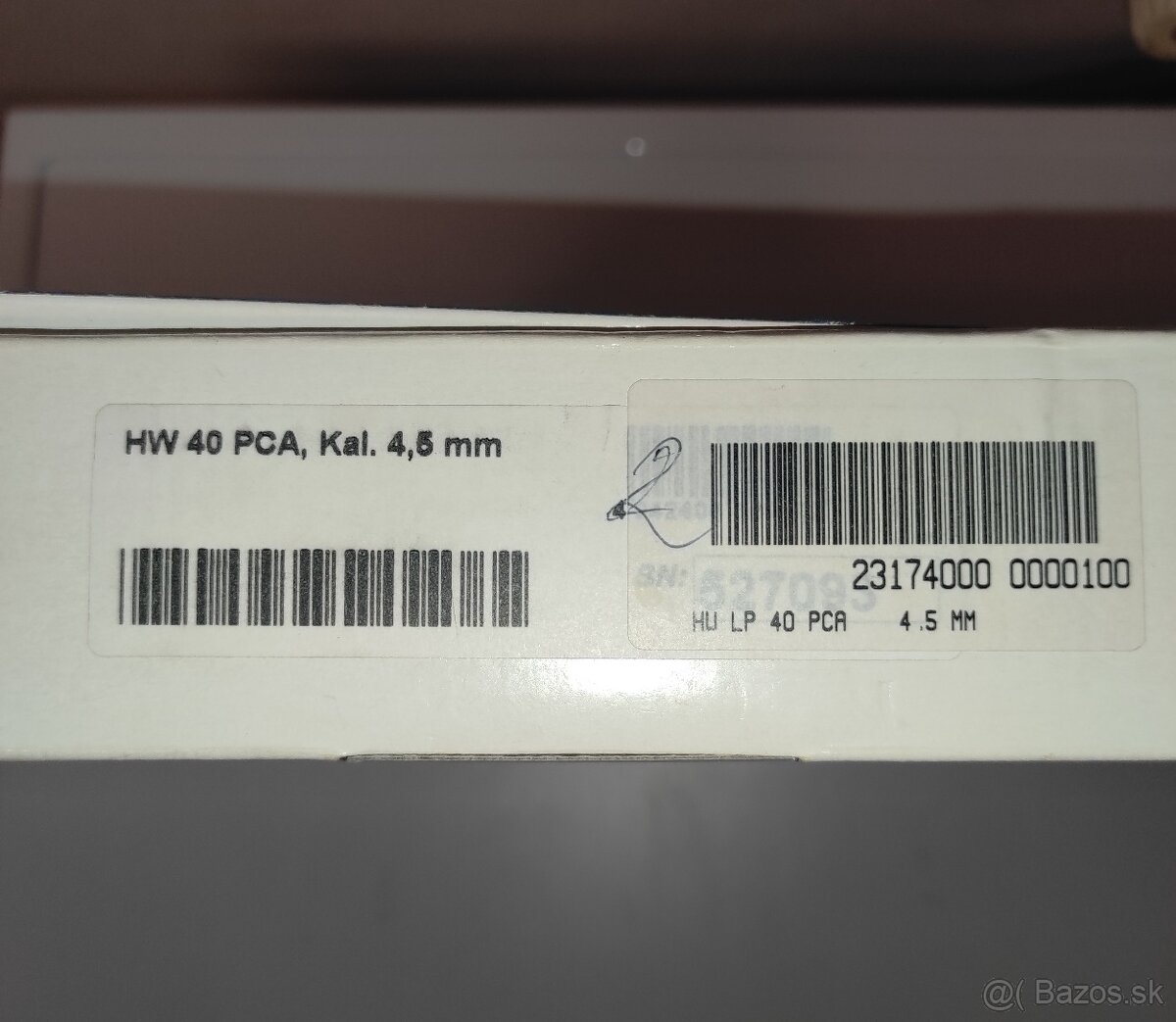 Vzduchová pištoľ Weihrauch HW40 4,5mm - 7