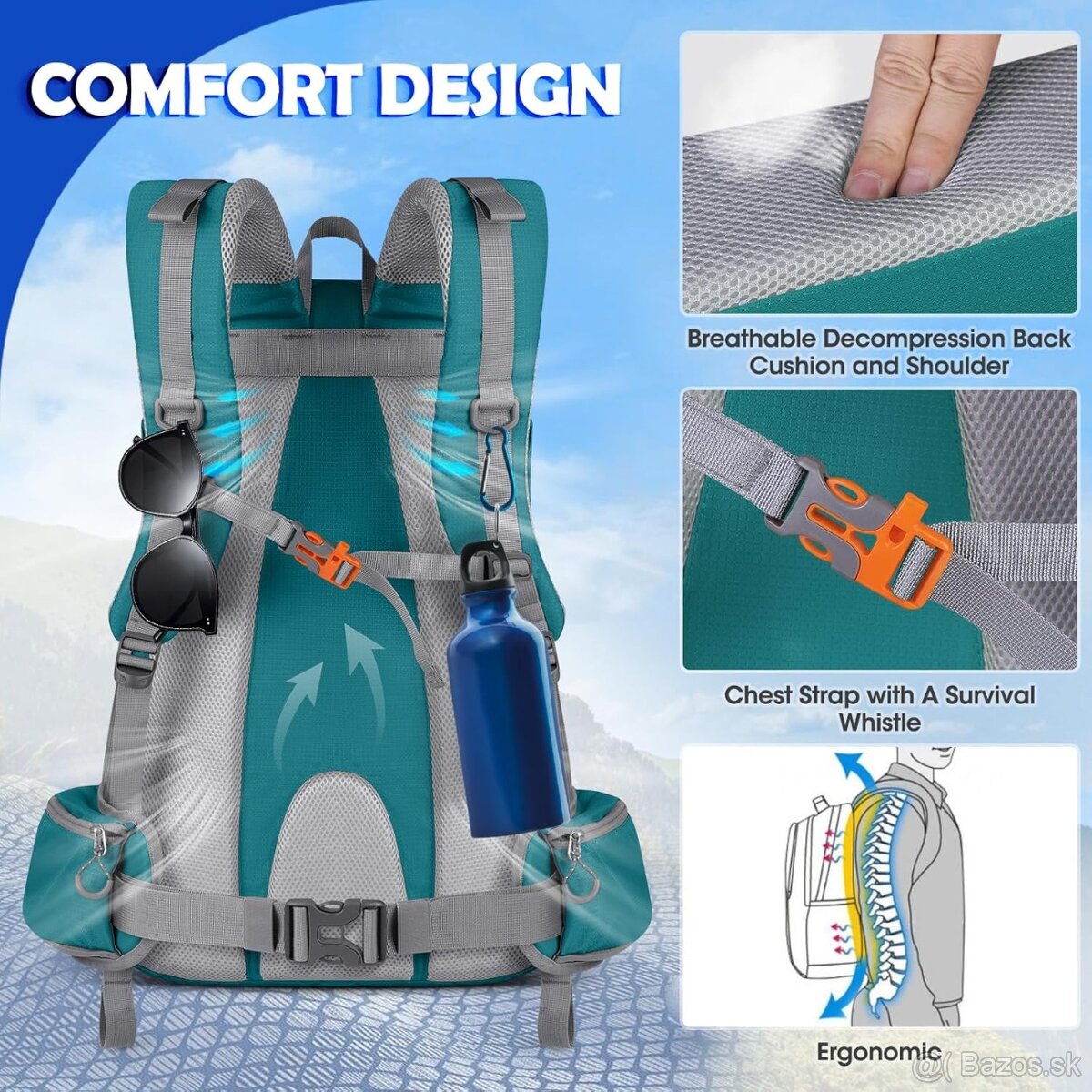 Turistický batoh NUBILY 50L - 7