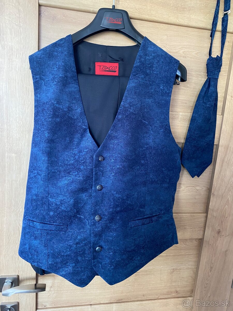 Wilvorst, svadobný modrý barokový oblek - 7