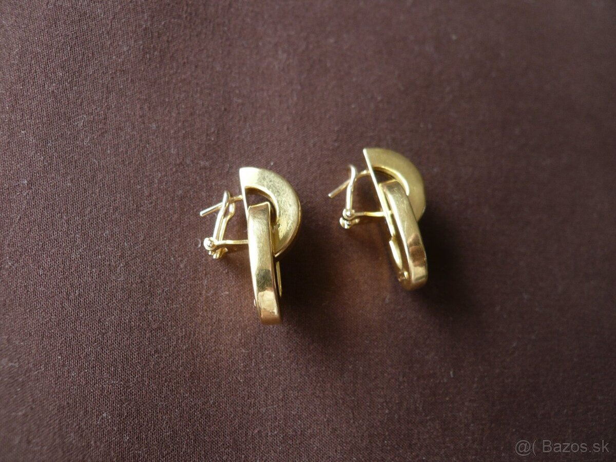predam zlate nausnice 18karatove - 7