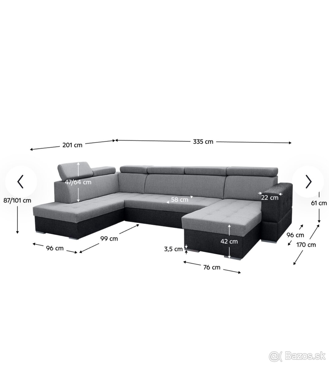 Sedacia súprava - tvar U - 7