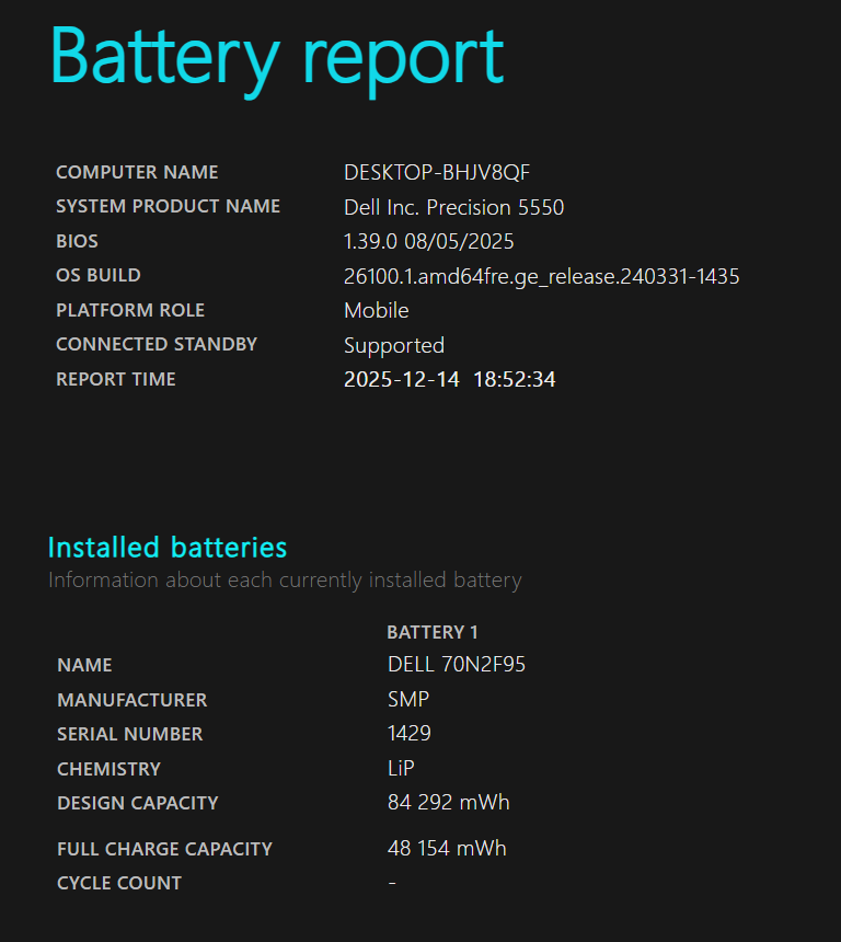 DELL Precision 5550 i7-10750H/16GB/500GB NVME/ NVIDIA Quadro - 7