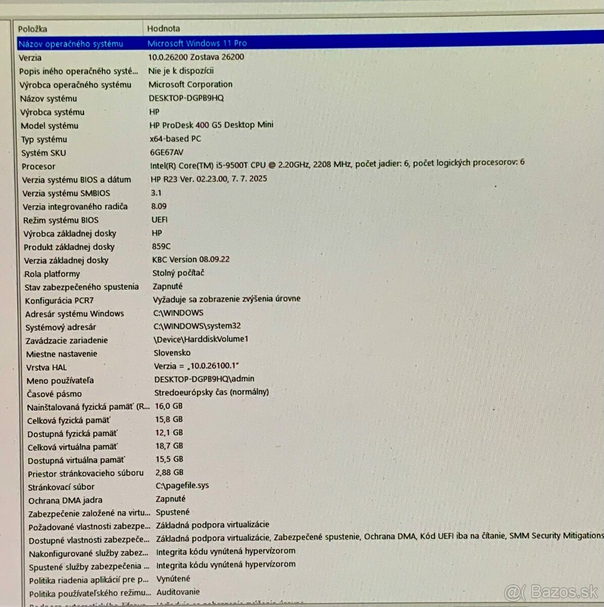HP Prodesk 400 G5 mini - 7
