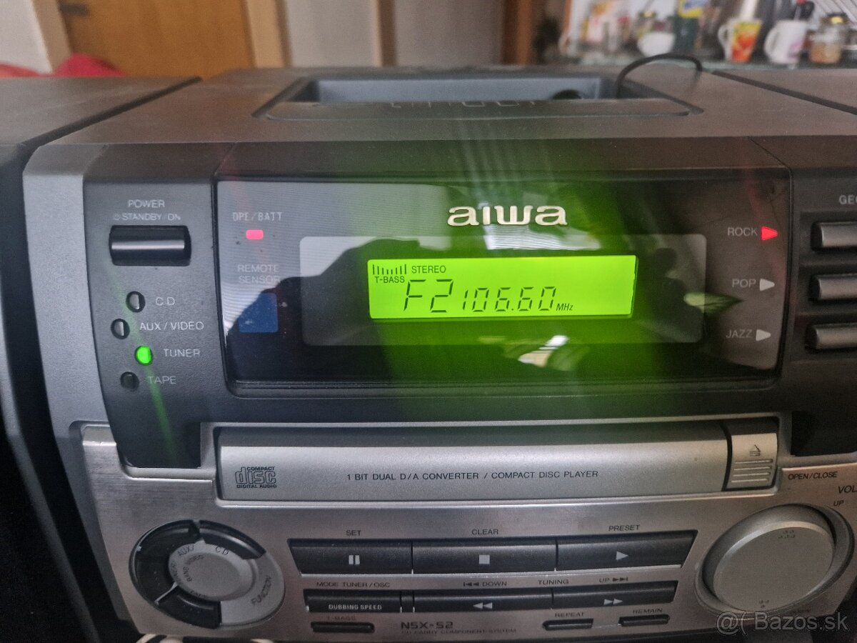 Prenosné rádio veža AIWA 230v 12v Autoberia aj Baterky - 7