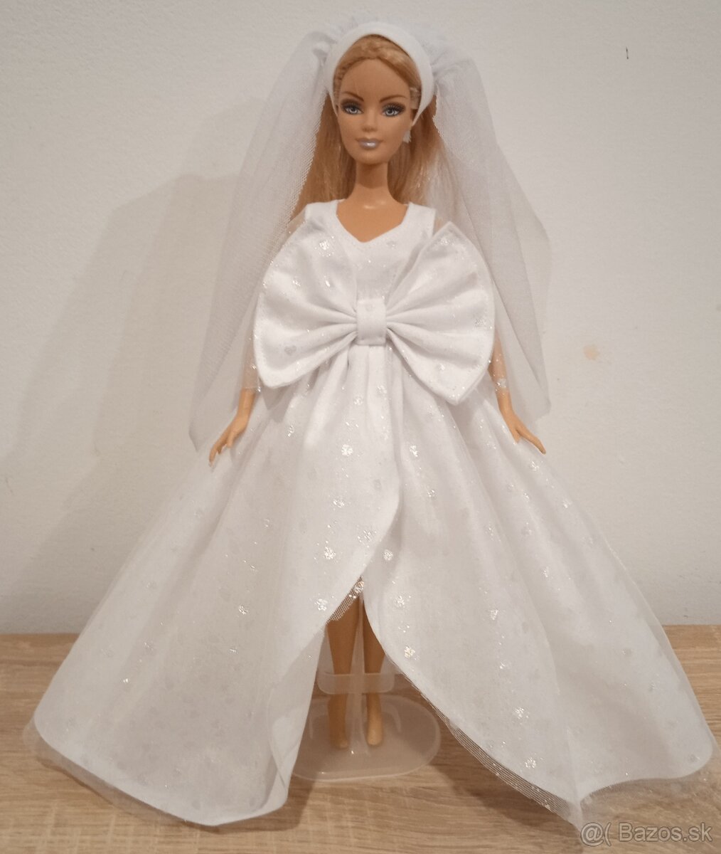 Barbie -svadobne šaty pre Barbie - 7